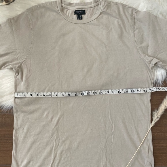plain tan t-shirt dress M - Picture 6 of 8